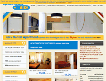 Tablet Screenshot of kievrentalapartments.com